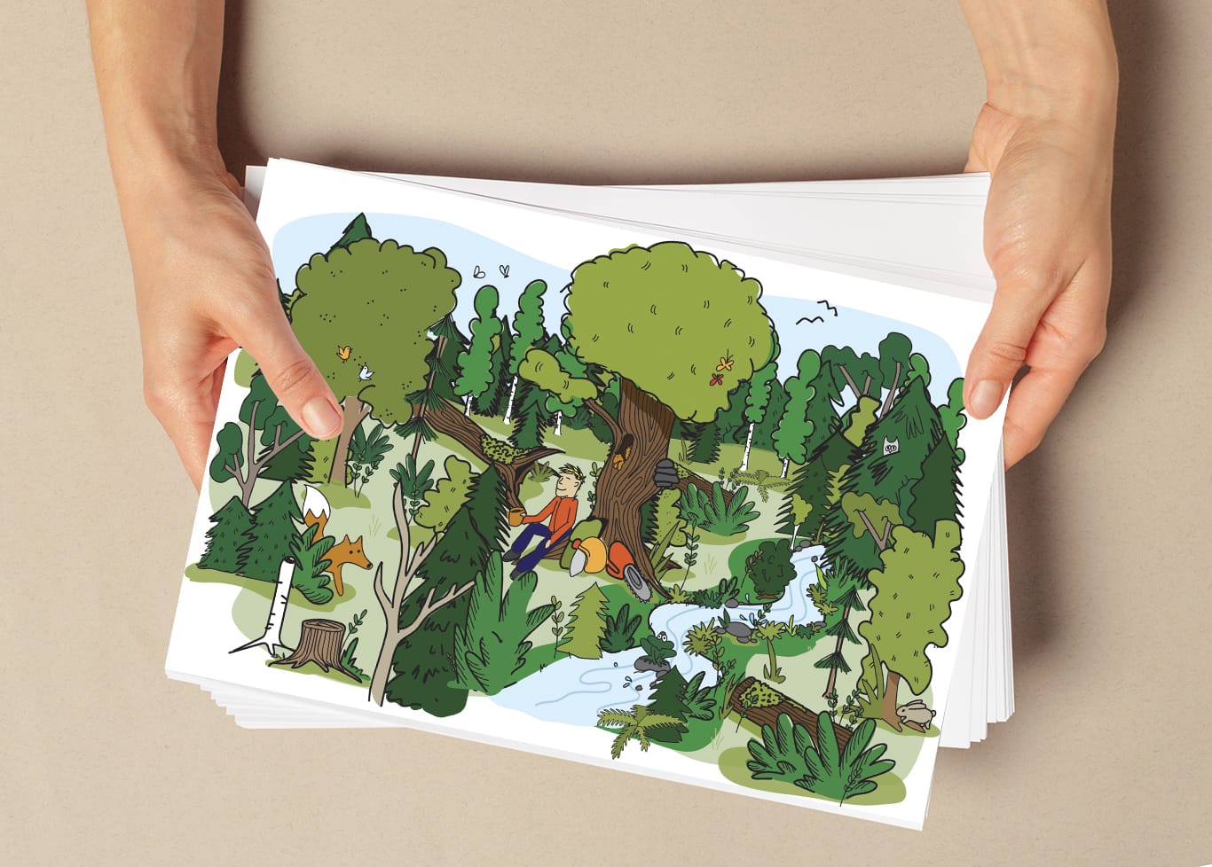 MTK:n luonnon monimuotoisuuden tiekarttaesite